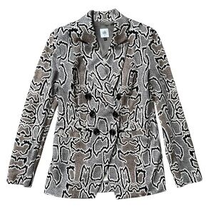 CAbi Python Double Breasted Blazer Size 2